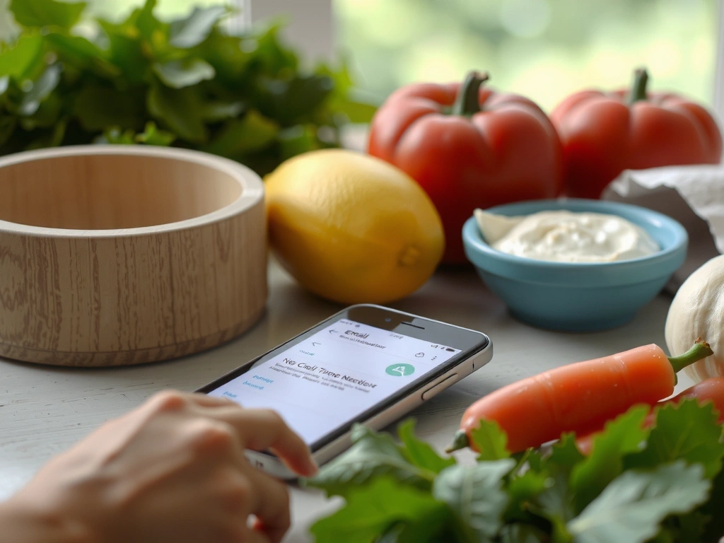 Handy mit Bestätigungsmail